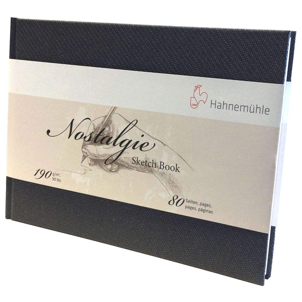 Cuaderno De Bocetos Hahnemühle Nostalgie A5 Landscape, 40 Hojas - Venta Internacional.