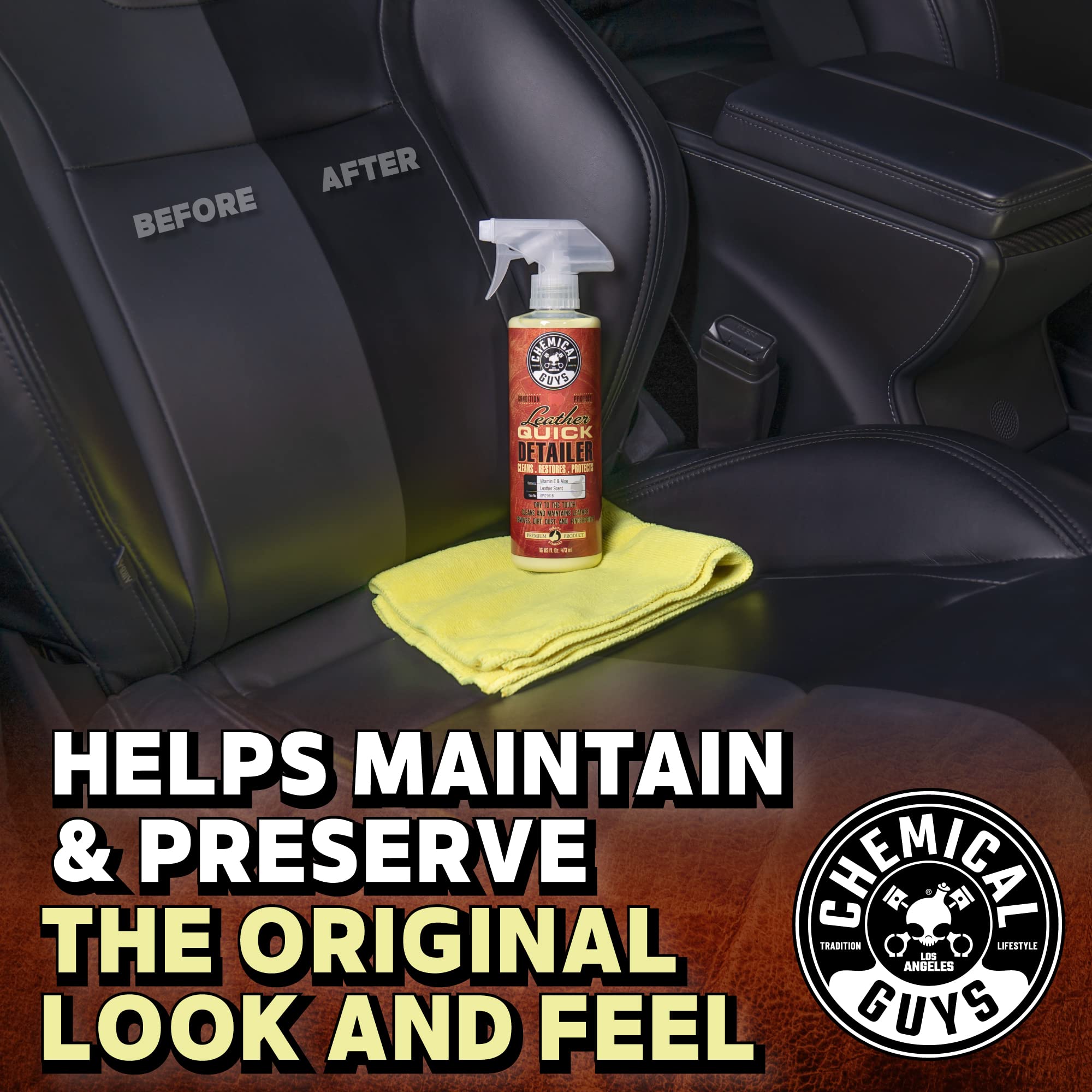 Foto 3 | Quick Detailer De Cuero Chemical Guys Spi21616 473 Ml - Venta Internacional.