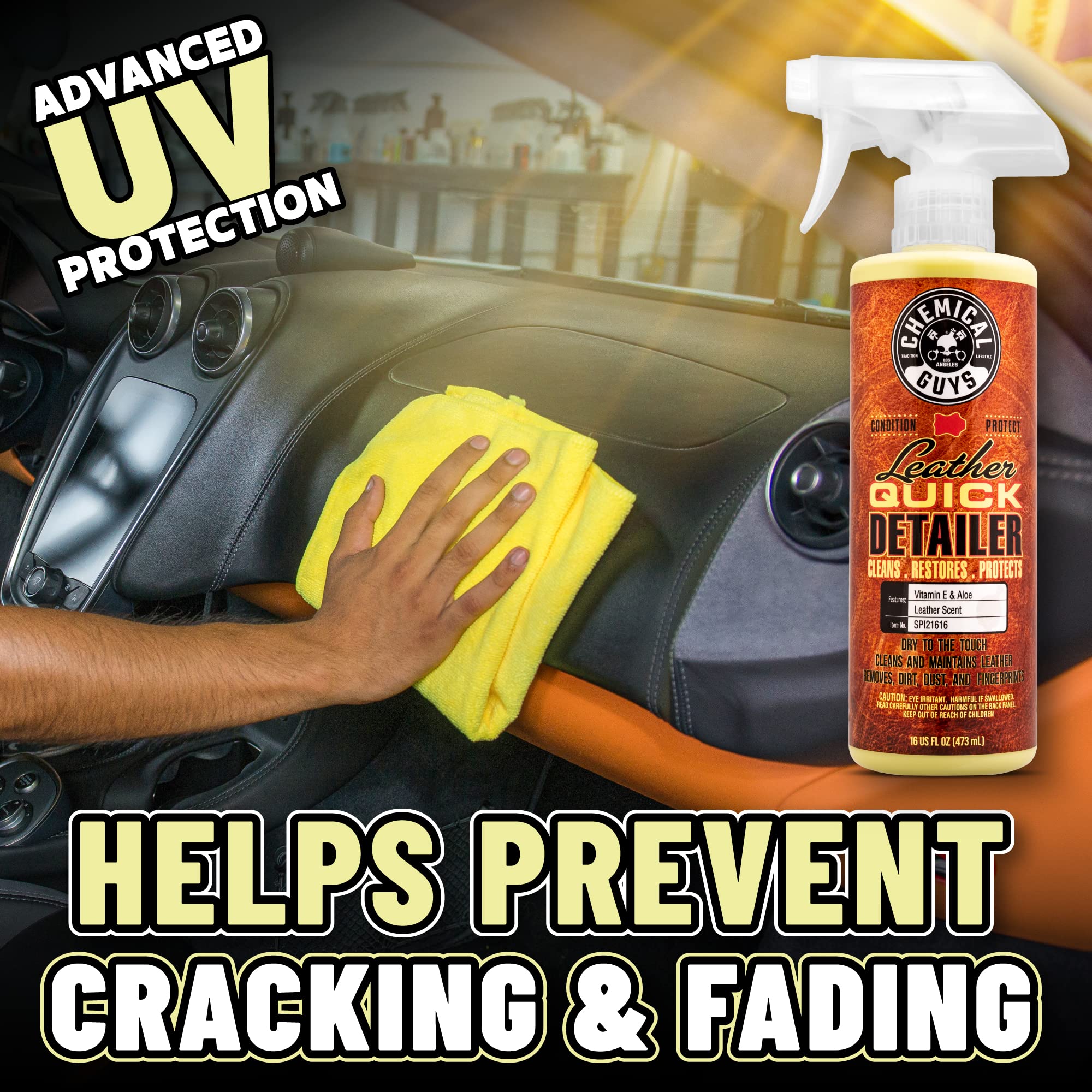 Foto 4 | Quick Detailer De Cuero Chemical Guys Spi21616 473 Ml - Venta Internacional.