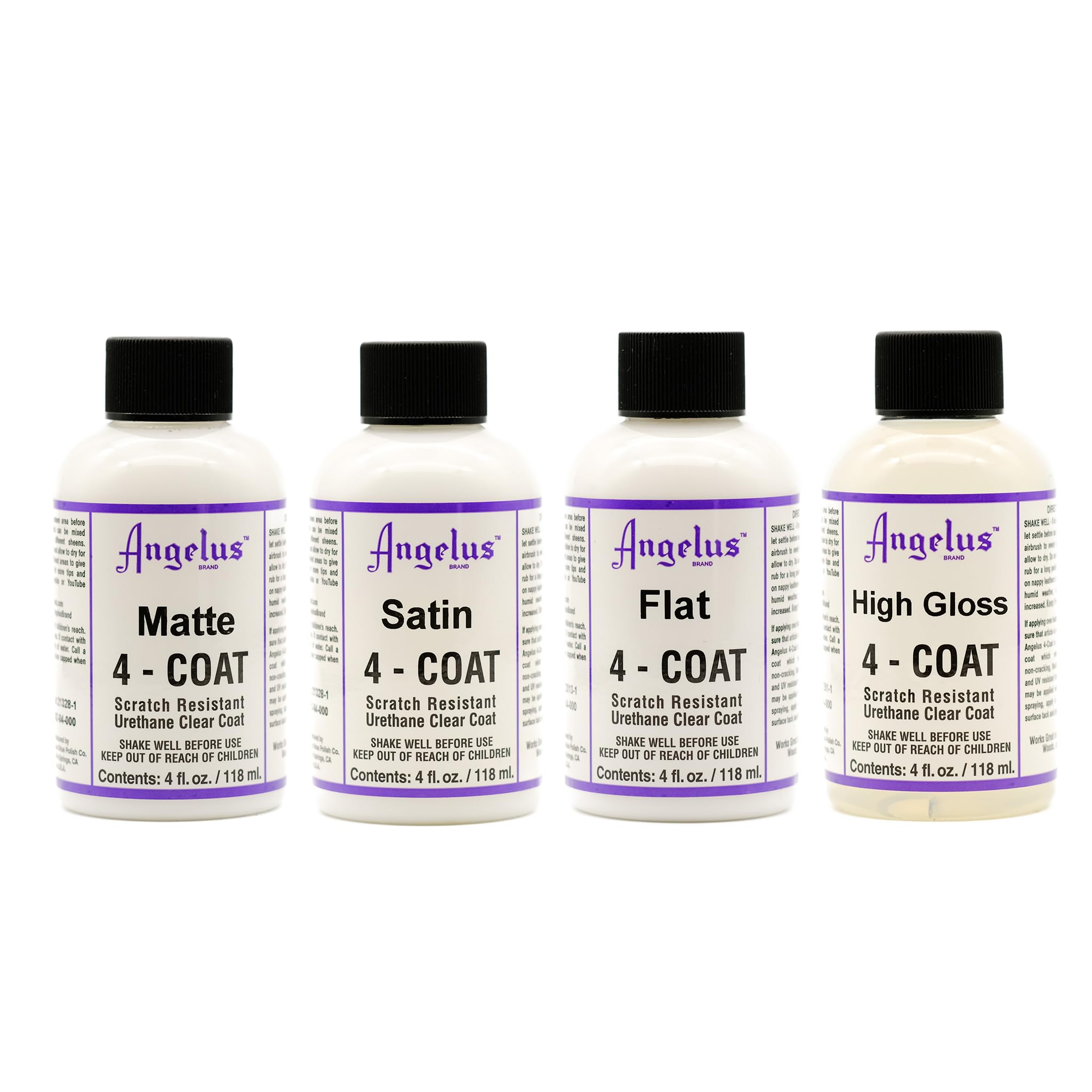Foto 3 | Acabador De Pelo Transparente Para Piel Angelus, 4 Capas, Mate, 120 Ml - Venta Internacional.
