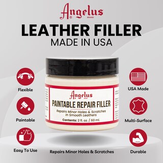 Foto 2 | Relleno De Piel Angelus Para Agujeros, Rasgaduras, Grietas Y Arañazos, 60 Ml - Venta Internacional.