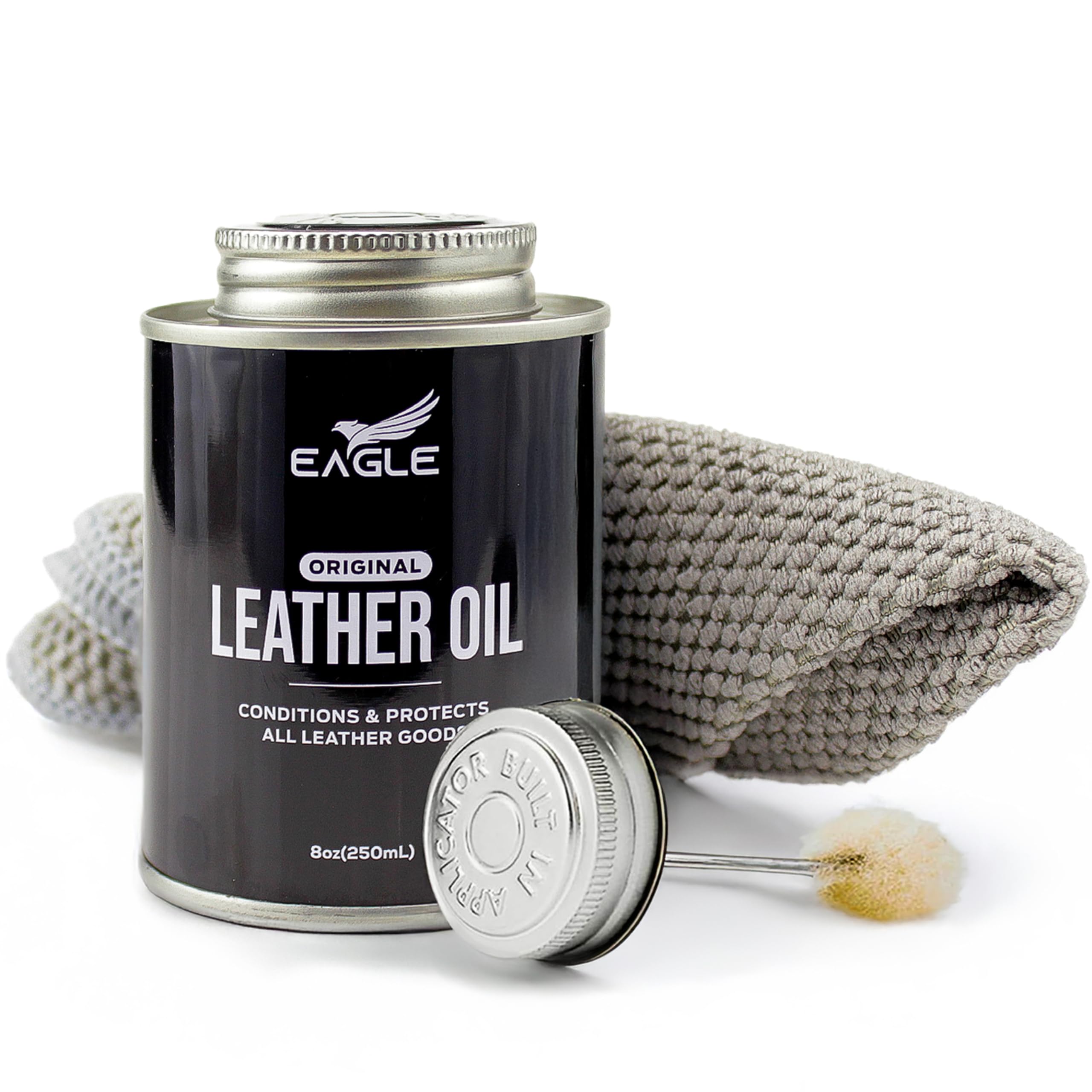 Foto 2 pulgar | Leather Oil Eagle 250 Ml Con Aplicador Y Toalla De Primera Calidad - Venta Internacional.