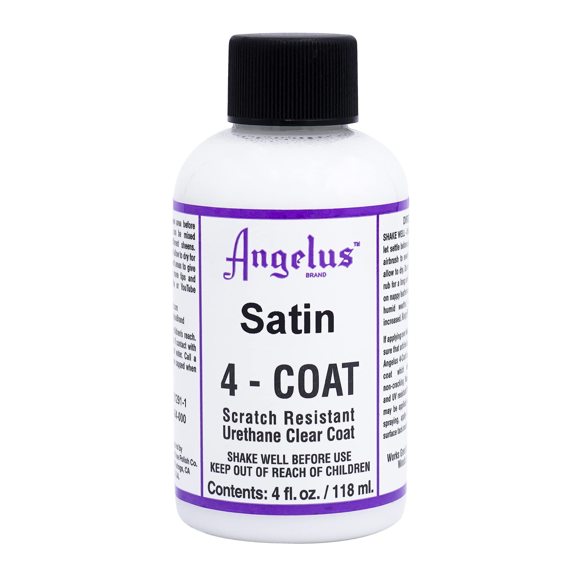 Sellador De Cuero Angelus Satin, 4 Capas, Resistente A Los Arañazos, 120 Ml - Venta Internacional. $533