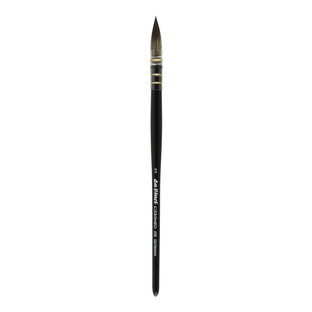 Pincel Para Acuarela Da Vinci 498 Tamaño 2, Pluma Redonda Vegana - Venta Internacional. $1,099