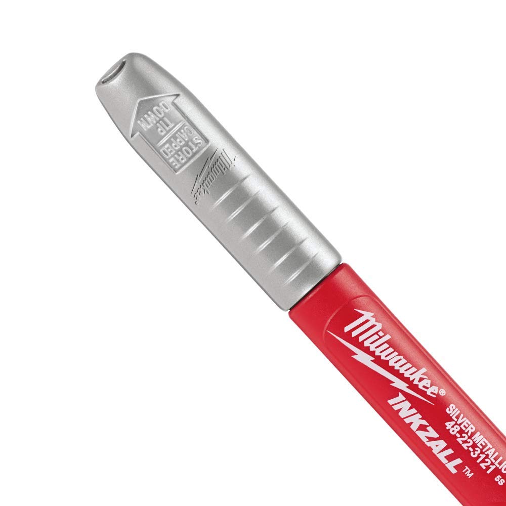 Foto 4 pulgar | Rotulador Milwaukee Inkzall Plateado Metalizado De Punta Fina X2 - Venta Internacional.