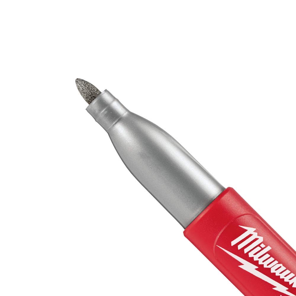 Foto 5 pulgar | Rotulador Milwaukee Inkzall Plateado Metalizado De Punta Fina X2 - Venta Internacional.