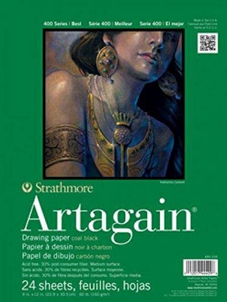 Art Paper Strathmore Serie 400 Artagain, 16 X 9 Pulgadas, 160 G/m², 24 Hojas - Venta Internacional.