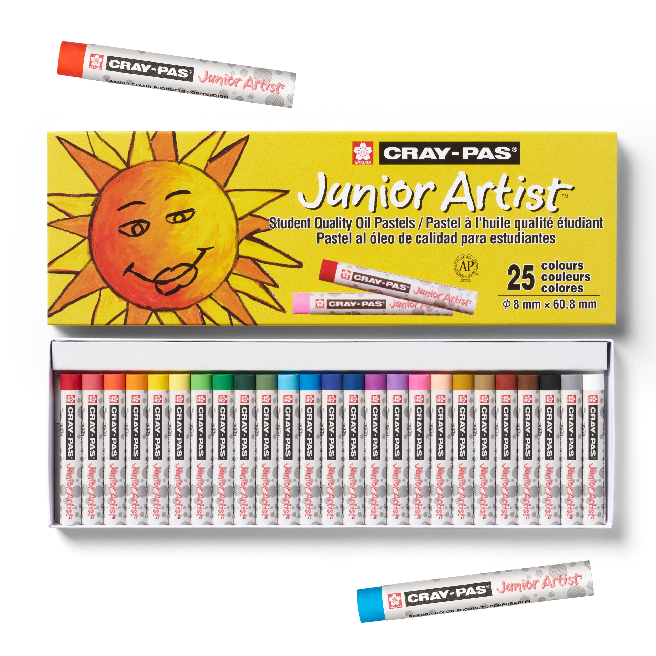 Set De Pastel Al Óleo Sakura Cray-pas Junior Artist, 25 Colores - Venta Internacional.