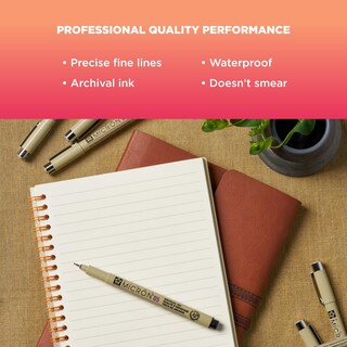 Foto 4 | Bolígrafos Fineliner Sakura Pigma Micron 01, Tamaño 10 Puntos, Paquete De 6 - Venta Internacional.