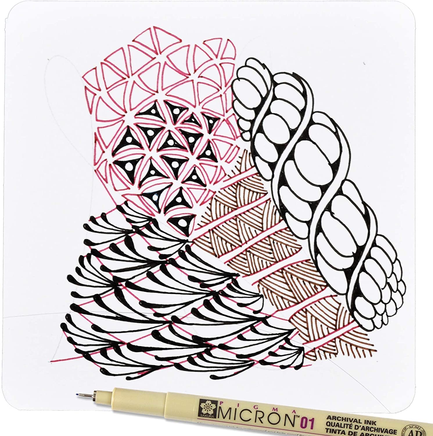 Foto 8 pulgar | Bolígrafos Fineliner Sakura Pigma Micron 01, Tamaño 10 Puntos, Paquete De 6 - Venta Internacional.