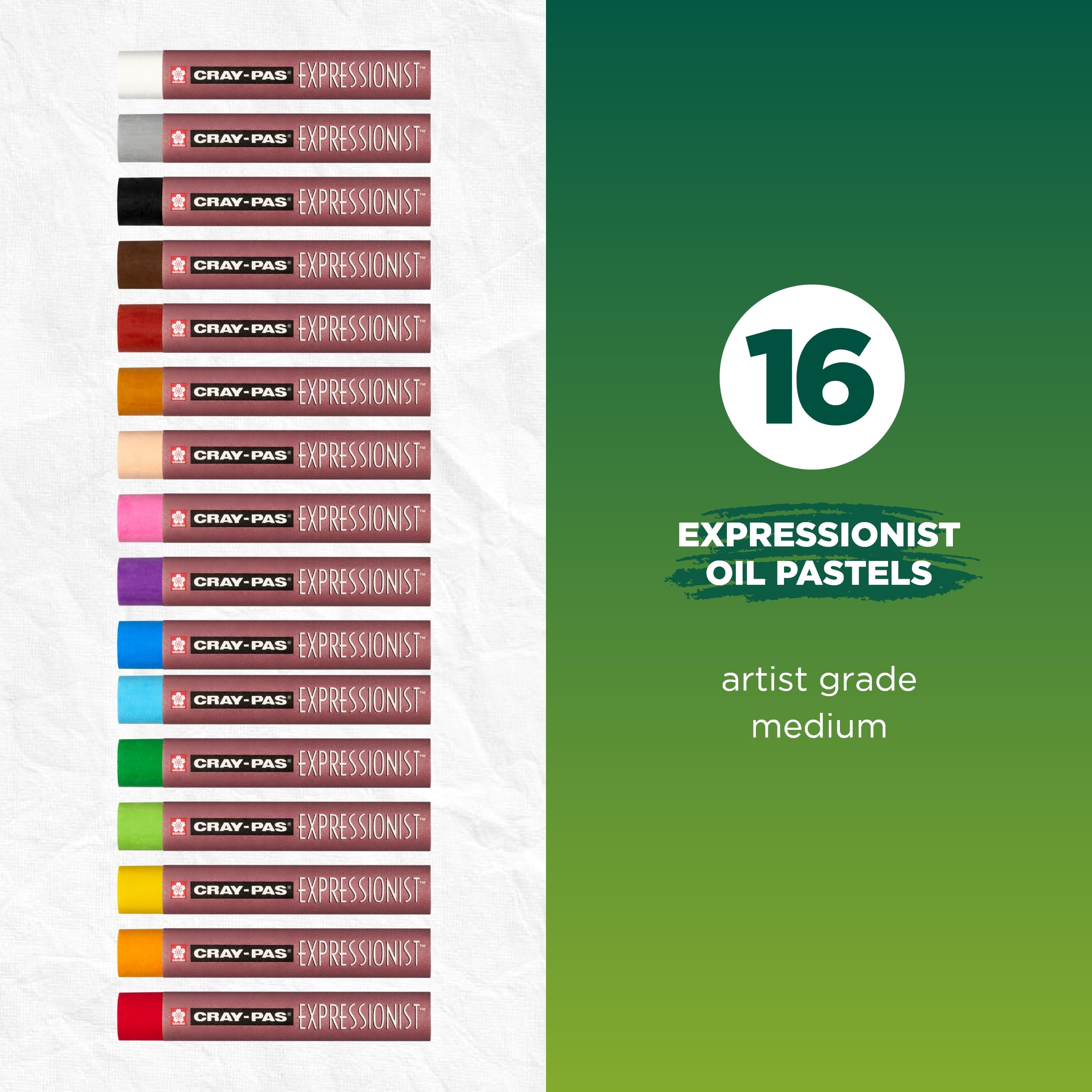 Foto 3 pulgar | Set De Pastel Al Óleo Sakura Cray-pas Expressionist 16 Colores - Venta Internacional.