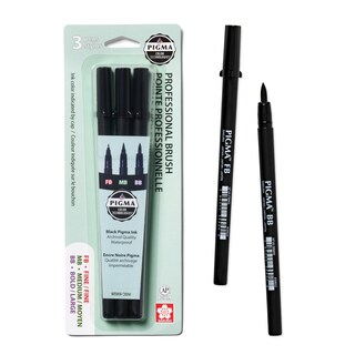 Foto 1 | Bolígrafos Sakura Pigma Professional Archival Black Ink 3 Pa - Venta Internacional.