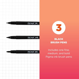 Foto 2 | Bolígrafos Sakura Pigma Professional Archival Black Ink 3 Pa - Venta Internacional.