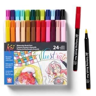 Foto 1 | Juego De Bolígrafos Para Acuarela Sakura Koi Para Colorear, Paquete De 24 - Venta Internacional.