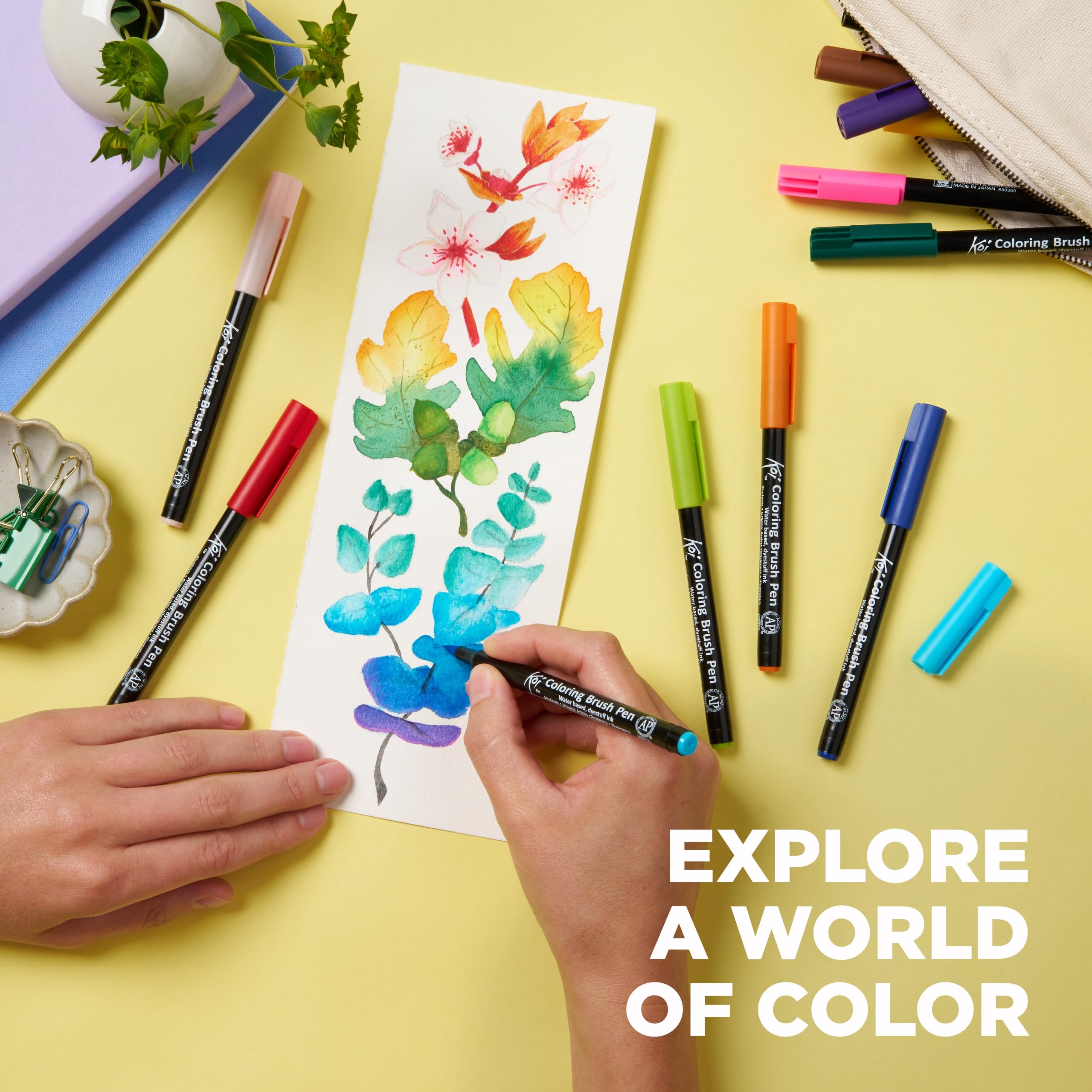 Foto 4 | Juego De Bolígrafos Para Acuarela Sakura Koi Para Colorear, Paquete De 24 - Venta Internacional.