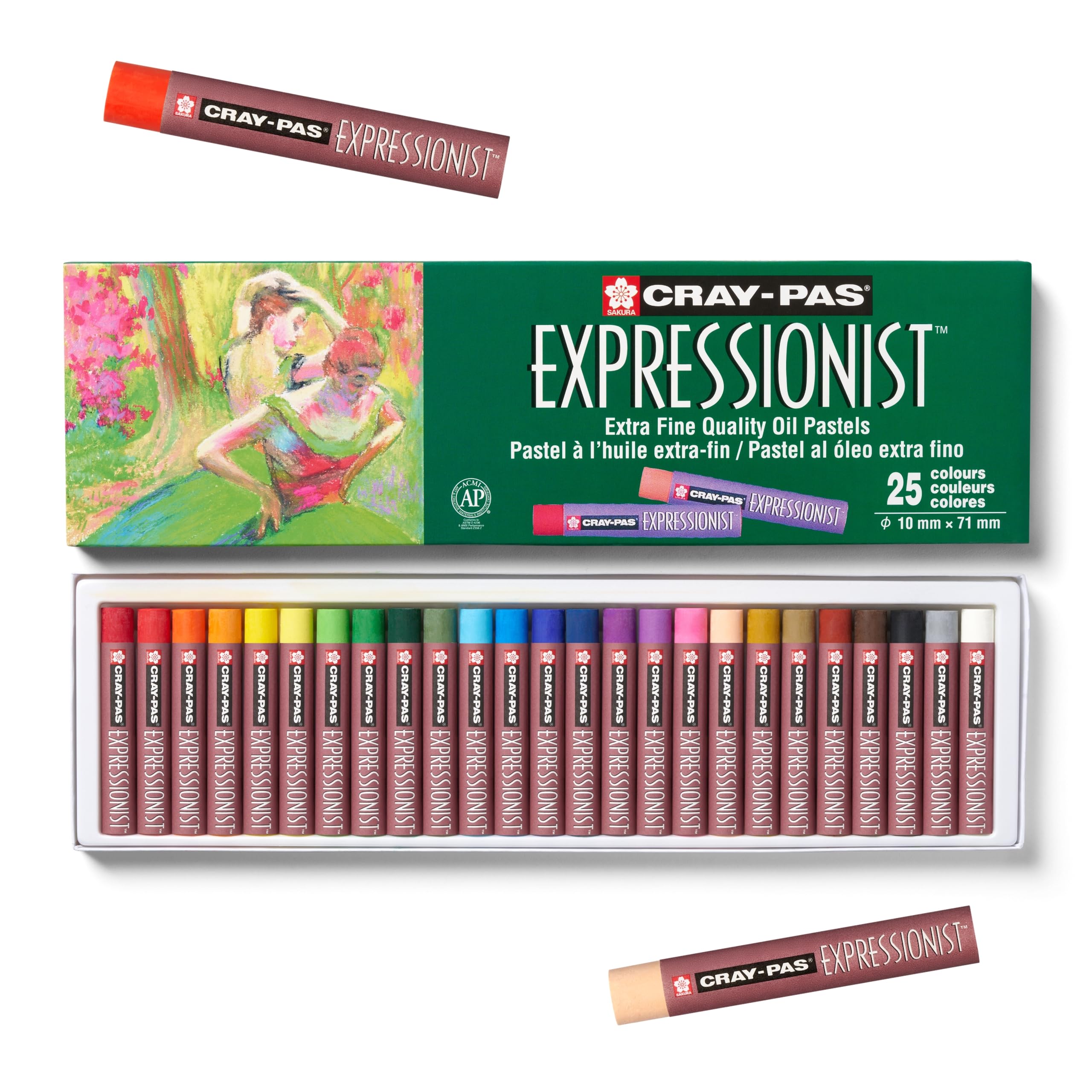 Set De Pastel Al Óleo Sakura Cray-pas Expressionist, 25 Colores - Venta Internacional.