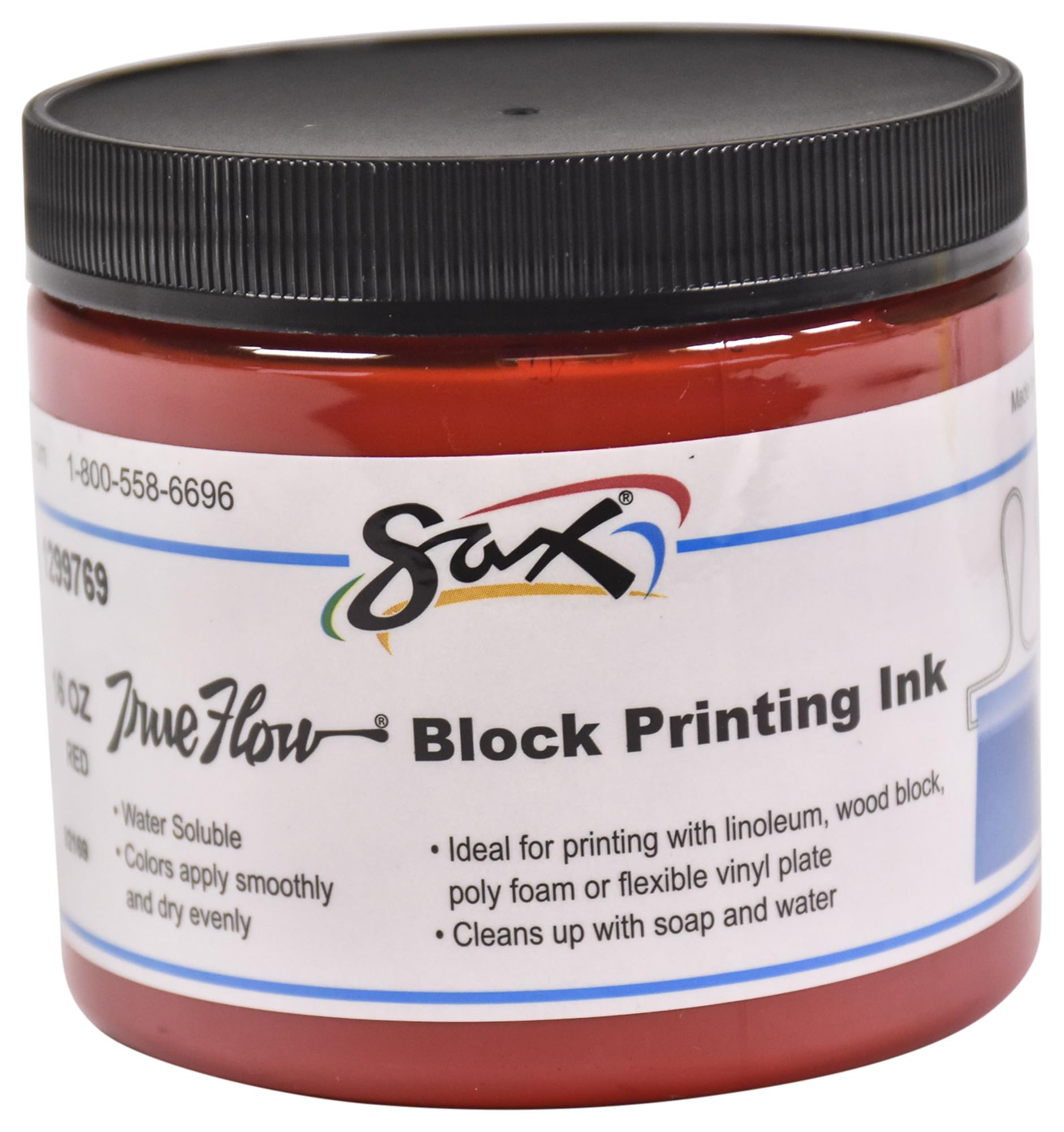 Foto 2 pulgar | Tinta De Impresión En Bloque Sax Primary Red 473 Ml - Venta Internacional.