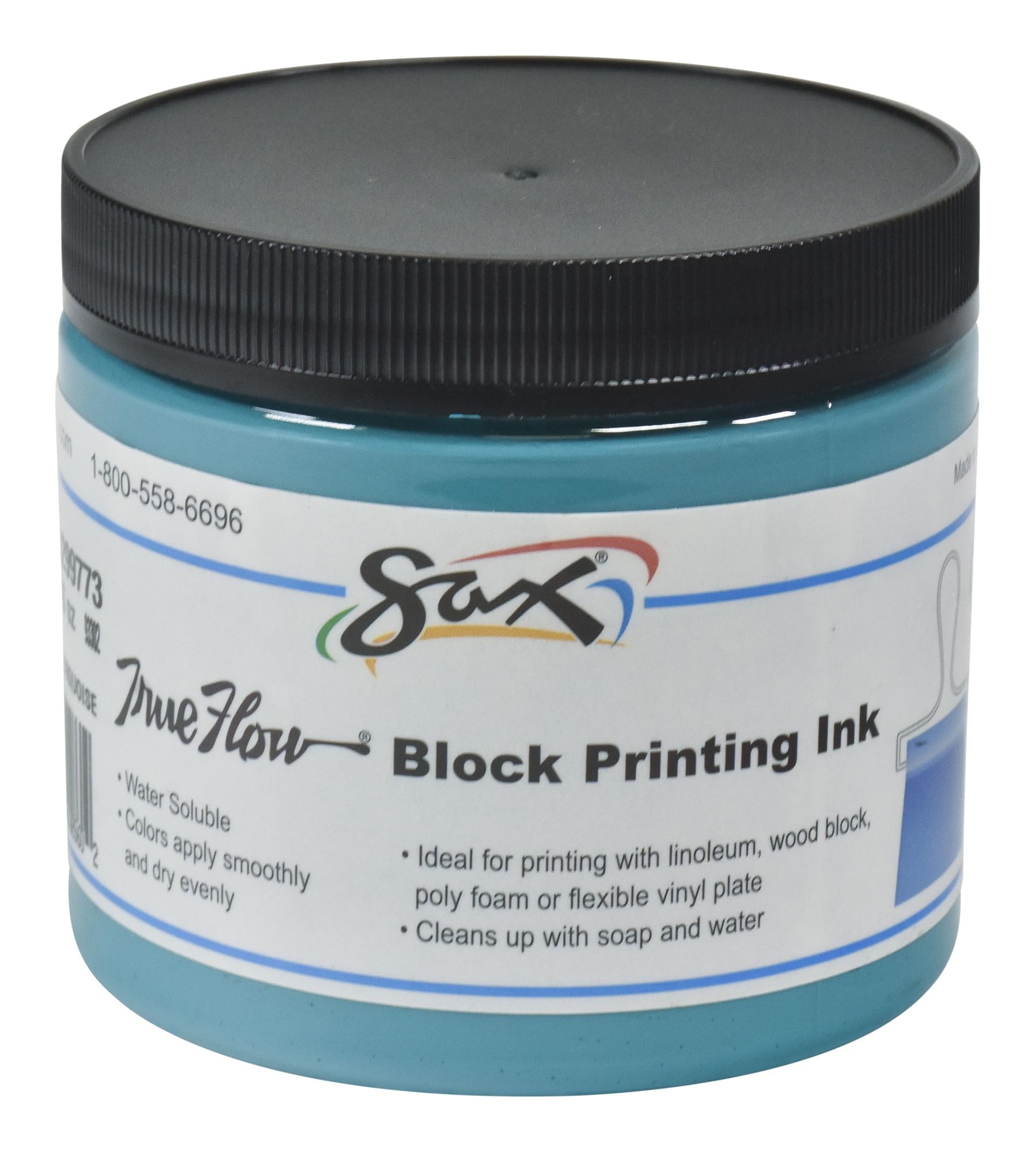 Foto 2 pulgar | Tinta De Impresión En Bloque Sax Turquesa 473 Ml - Venta Internacional.