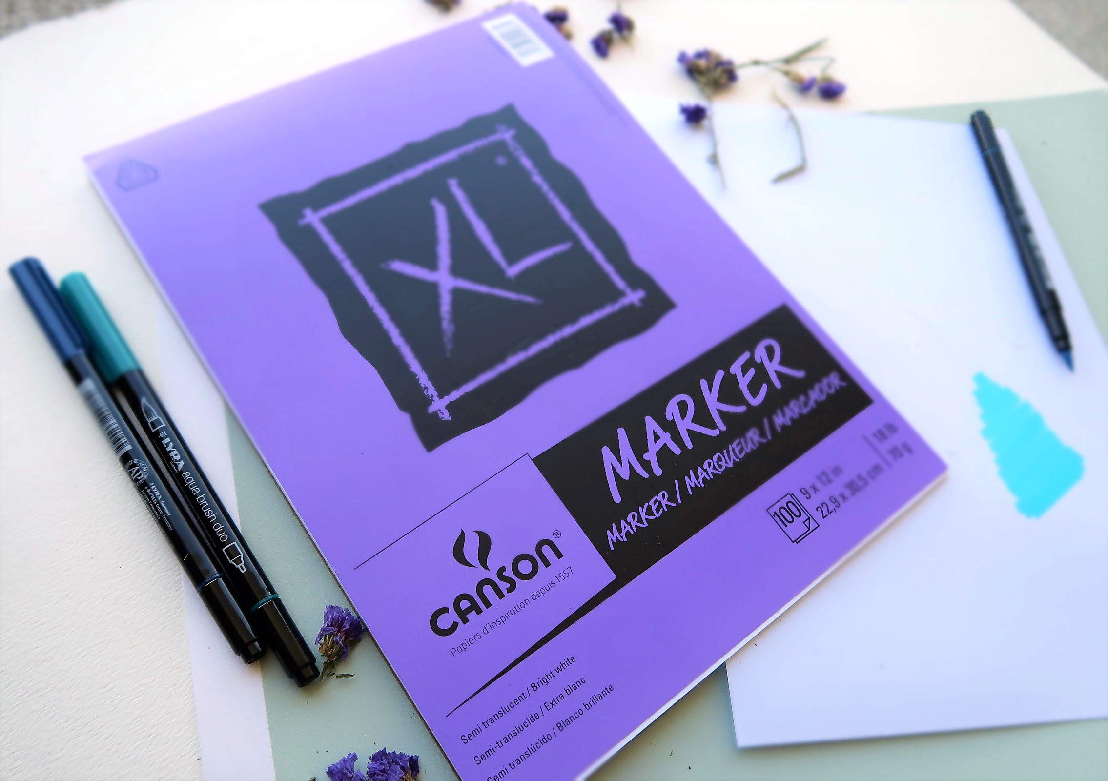 Foto 7 | Papel Rotulador Canson Serie Xl, 9 X 12 Pulgadas, 100 Hojas, 70 G - Venta Internacional.