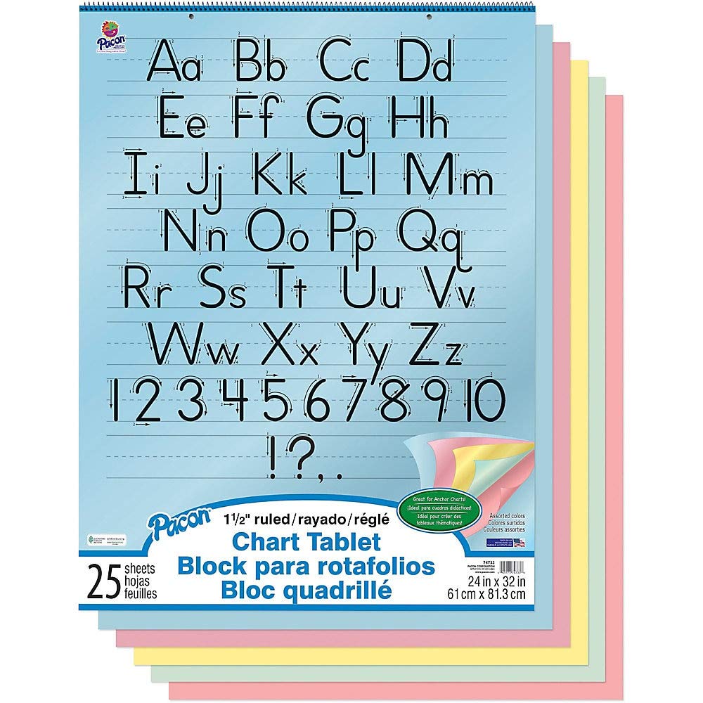 Foto 4 pulgar | Chart Tablet Pacon Pac74733 - Funda Para Manuscritos (24 X 32 Cm, 25 Hojas) - Venta Internacional.