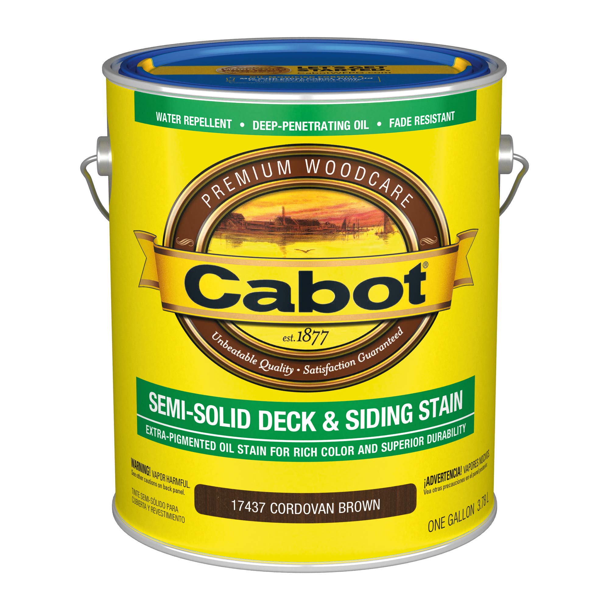 Foto 1 | Sellador Para Madera Cabot, Semisólido, Marrón Cordobán, 3,78 L - Venta Internacional.