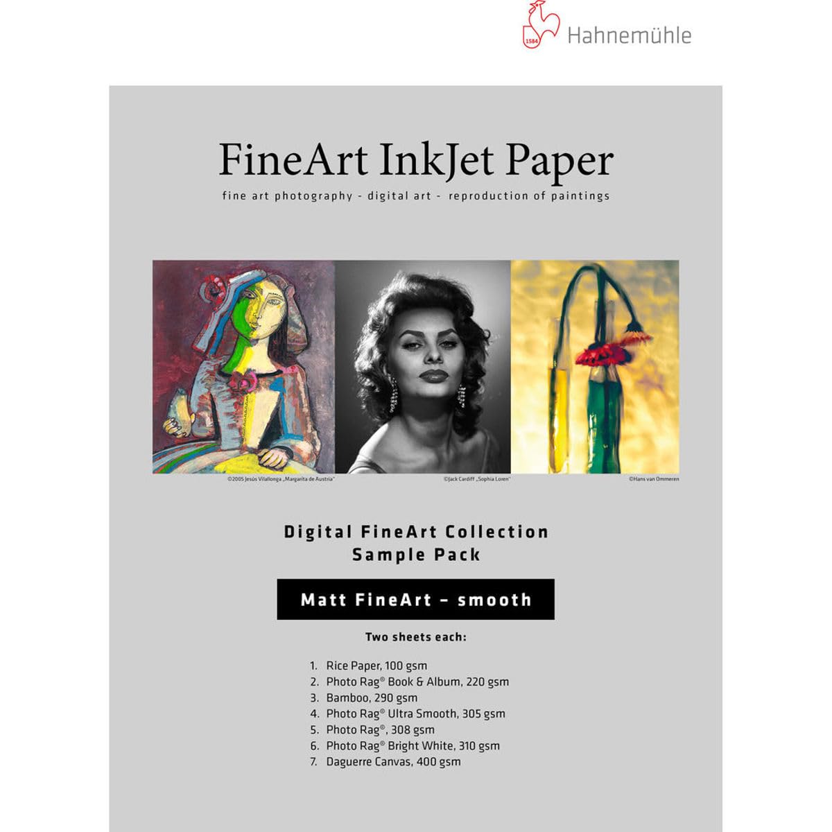 Paquete De Muestras De Papel Hahnemühle Matte Fineart Smooth A3+ 12 She - Venta Internacional. $1,143