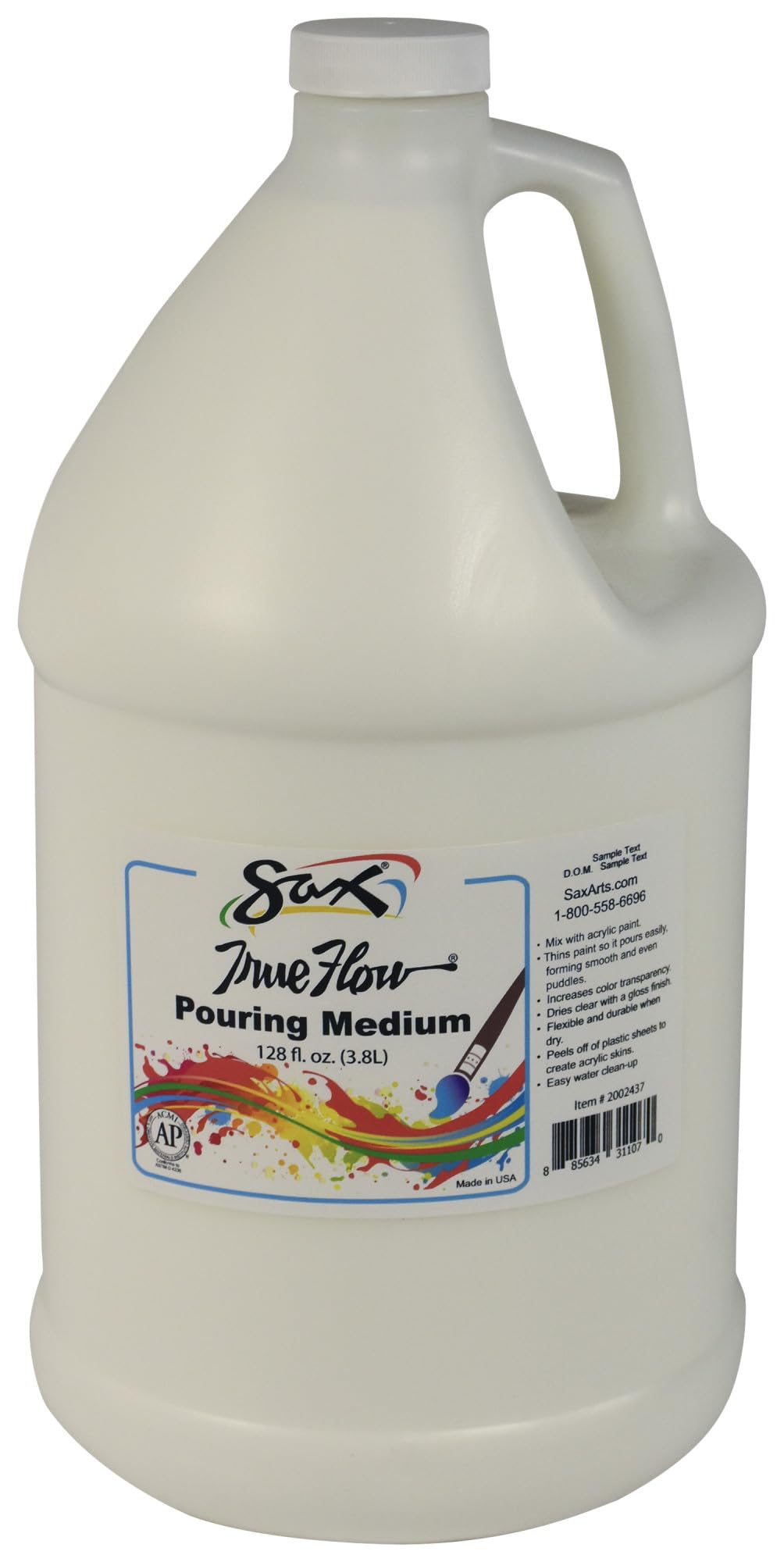 Disolvente De Pintura, Medio Para Verter Saxo, 1 Galón, Para Pinturas Acrílicas - Venta Internacional.