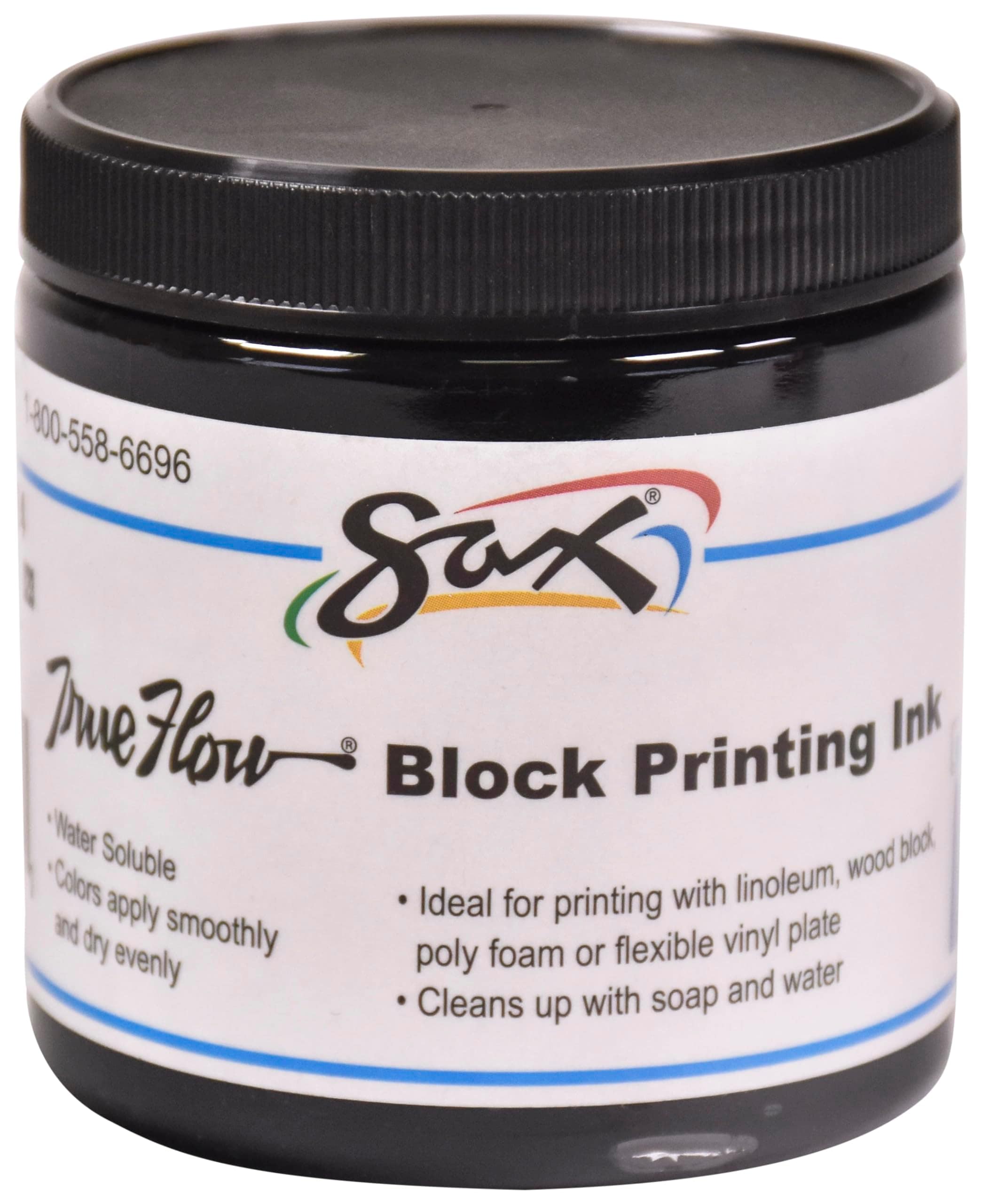 Tinta De Impresión En Bloque Sax True Flow, Soluble En Agua, 240 Ml, Negra - Venta Internacional. $723