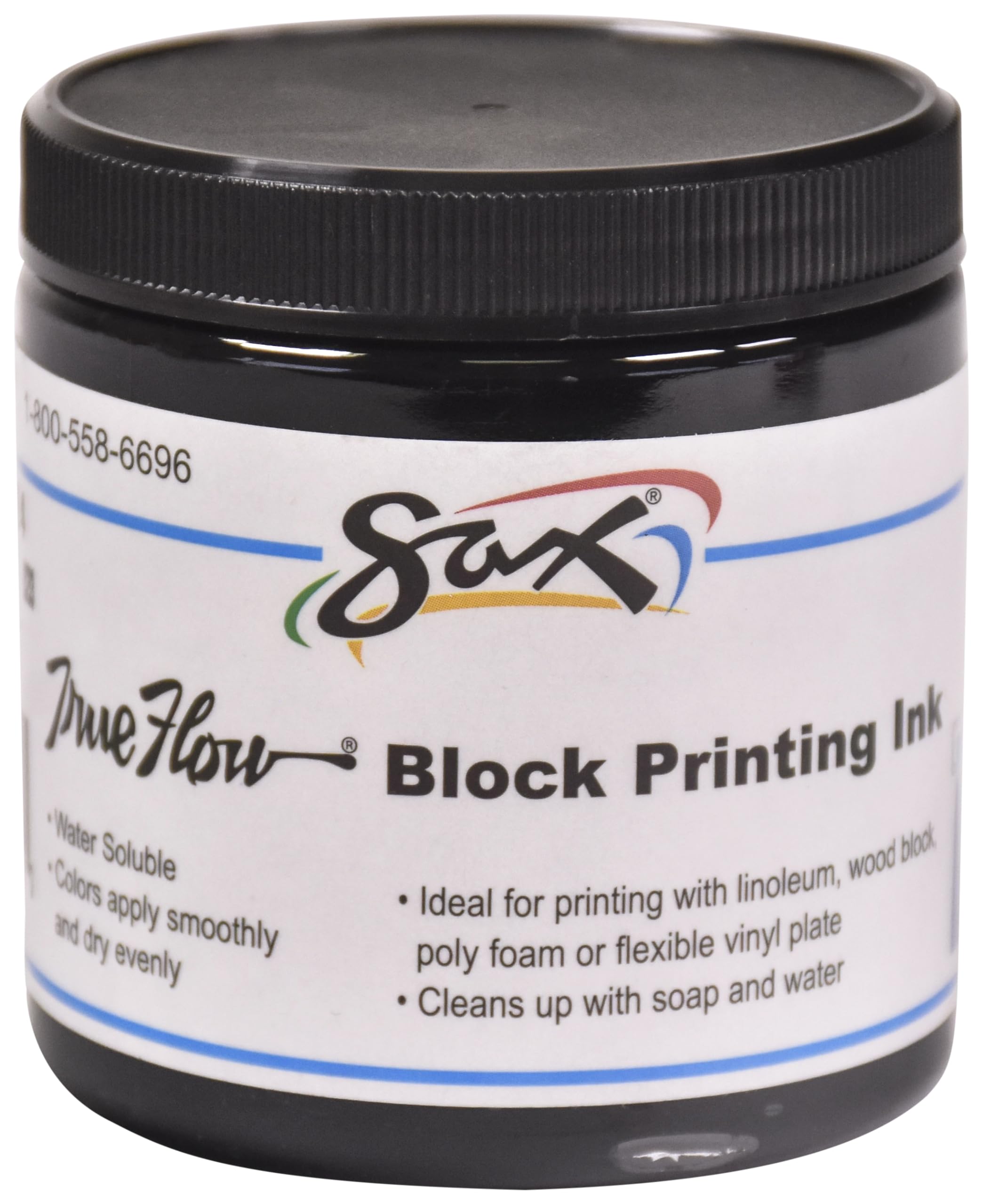 Foto 1 | Tinta De Impresión En Bloque Sax True Flow, Soluble En Agua, 240 Ml, Negra - Venta Internacional.
