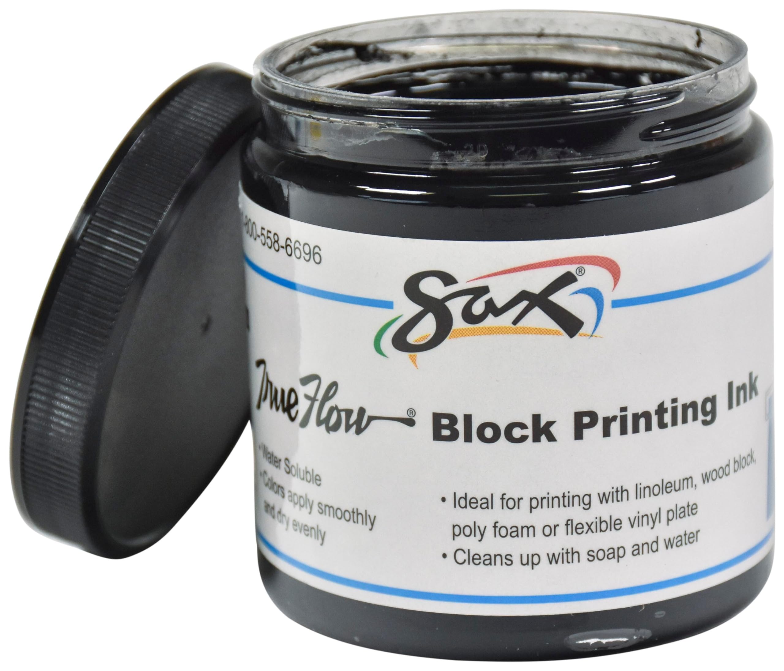 Foto 4 pulgar | Tinta De Impresión En Bloque Sax True Flow, Soluble En Agua, 240 Ml, Negra - Venta Internacional.