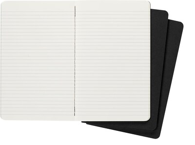 Foto 2 | Cuaderno Moleskine, Tapa Blanda, Tamaño Grande, Rayado, Negro, X3 - Venta Internacional.