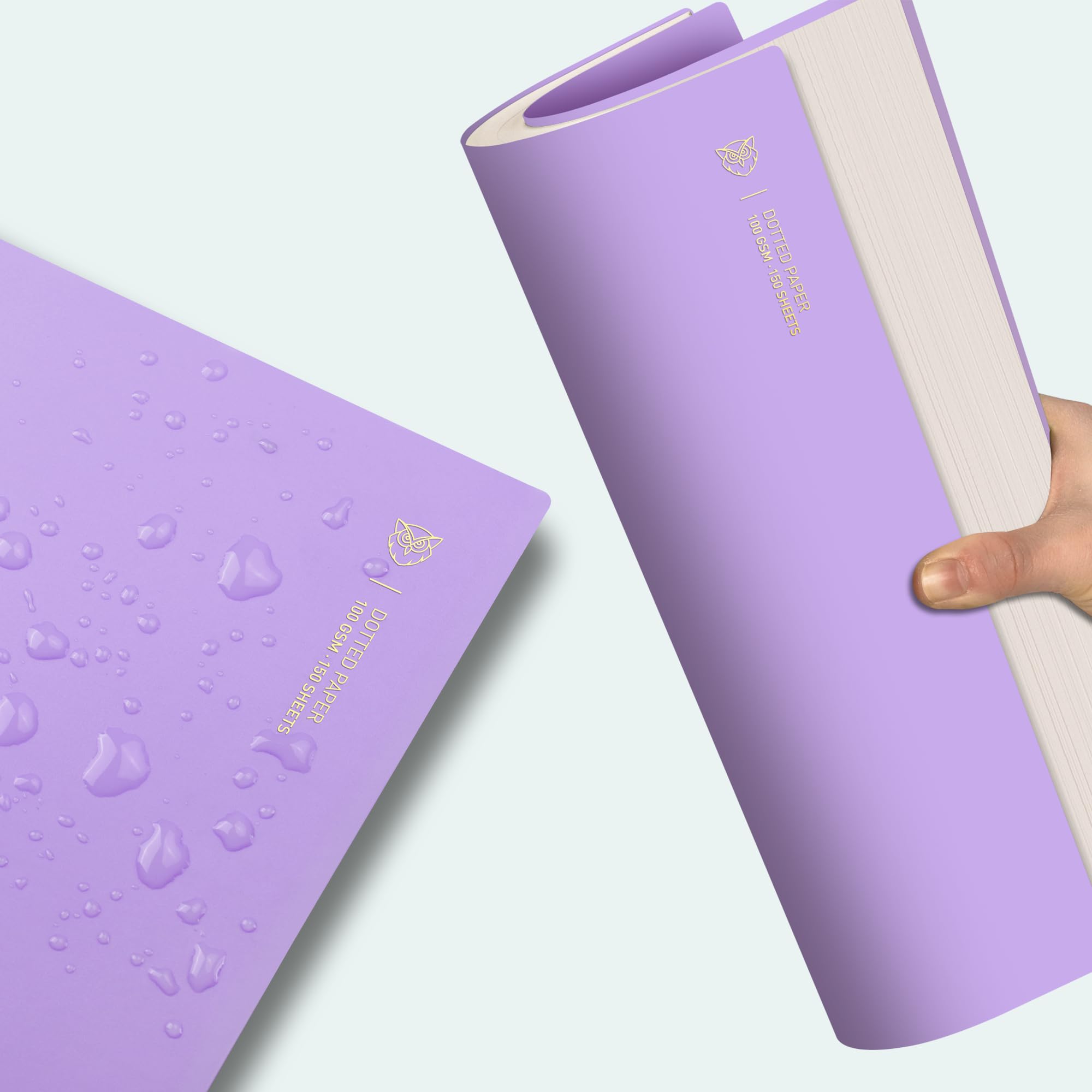 Foto 5 pulgar | Cuaderno En Espiral Emshoi, A4, Con Forma De Bala, Punteado, 300 Peniques, Morado - Venta Internacional.
