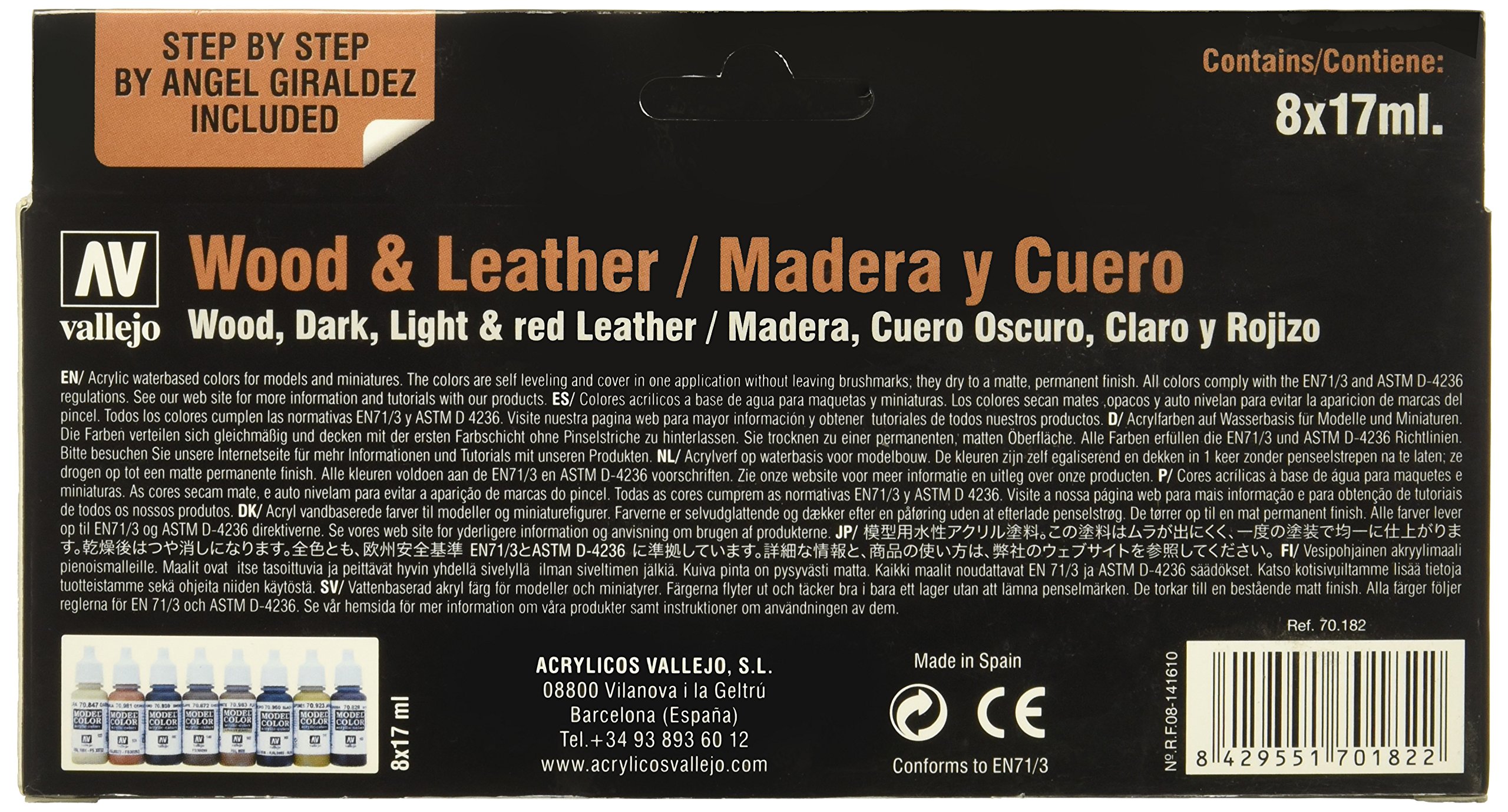 Foto 4 pulgar | Set de Pinturas Vallejo 8 Piezas-Venta Internacional
