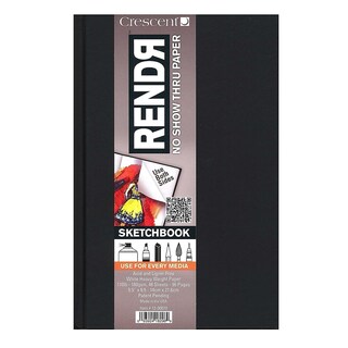 Foto 1 | Cuaderno De Bocetos Crescent Creative Products Rendr, 8.5 X 11 Pulgadas, Blanco - Venta Internacional.