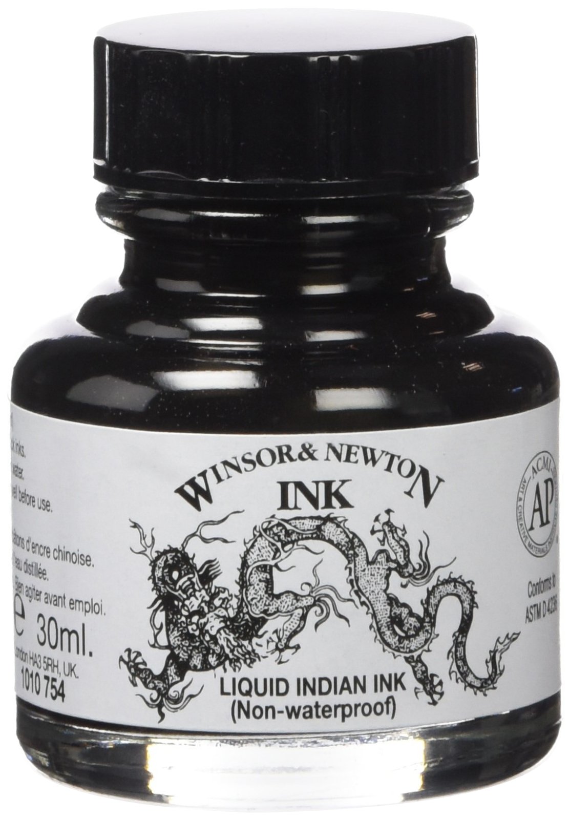 Tinta De Dibujo Winsor & Newton Liquid Indian, Botella De 30 Ml - Venta Internacional.