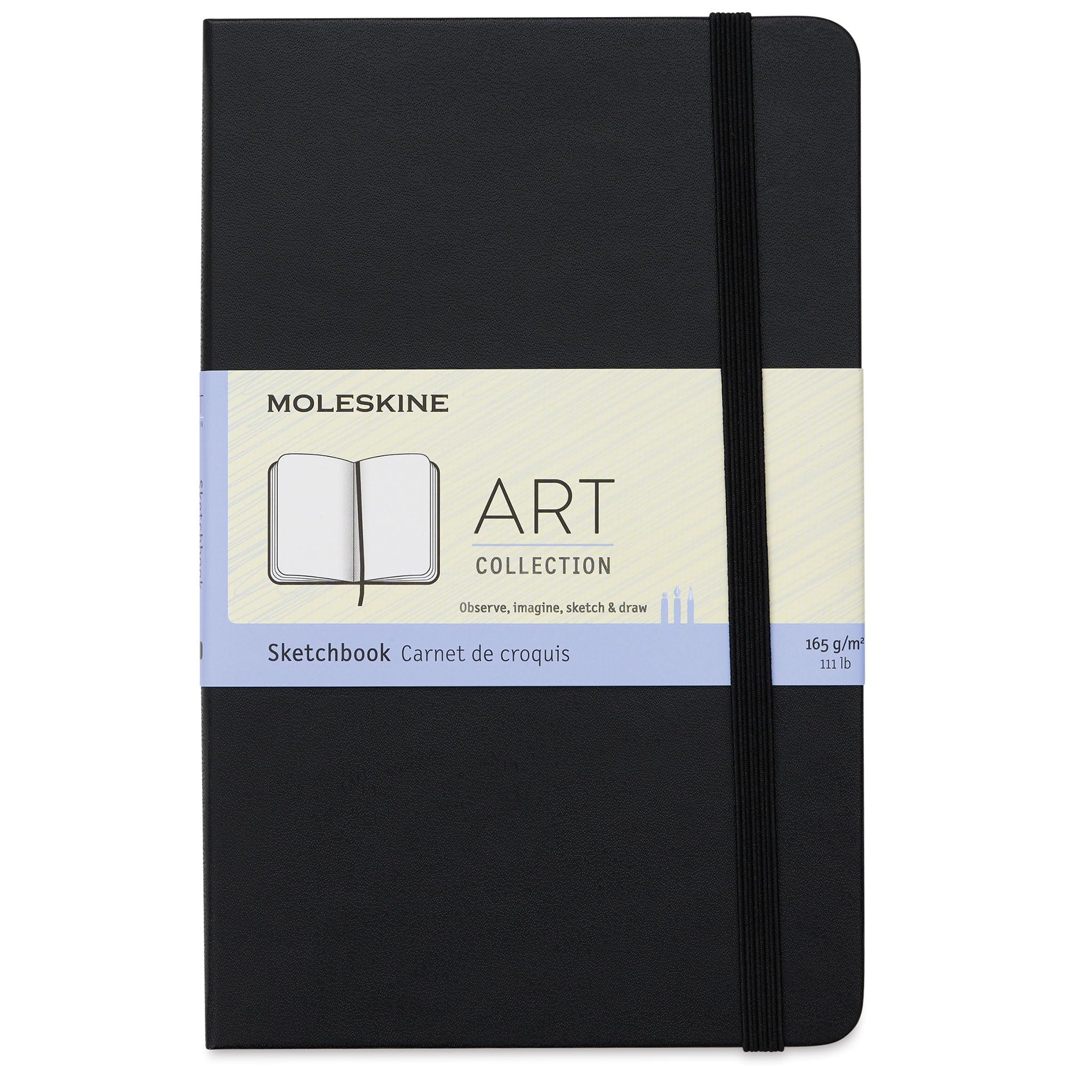Cuaderno De Bocetos Moleskine Art, Tapa Dura, Tamaño Mediano, Negro, 88 Páginas - Venta Internacional.