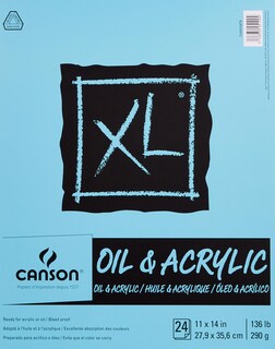 Foto 1 | Papel Canson Serie Xl, Óleo Y Acrílico, 11 X 14 Pulgadas, 24 Hojas - Venta Internacional.