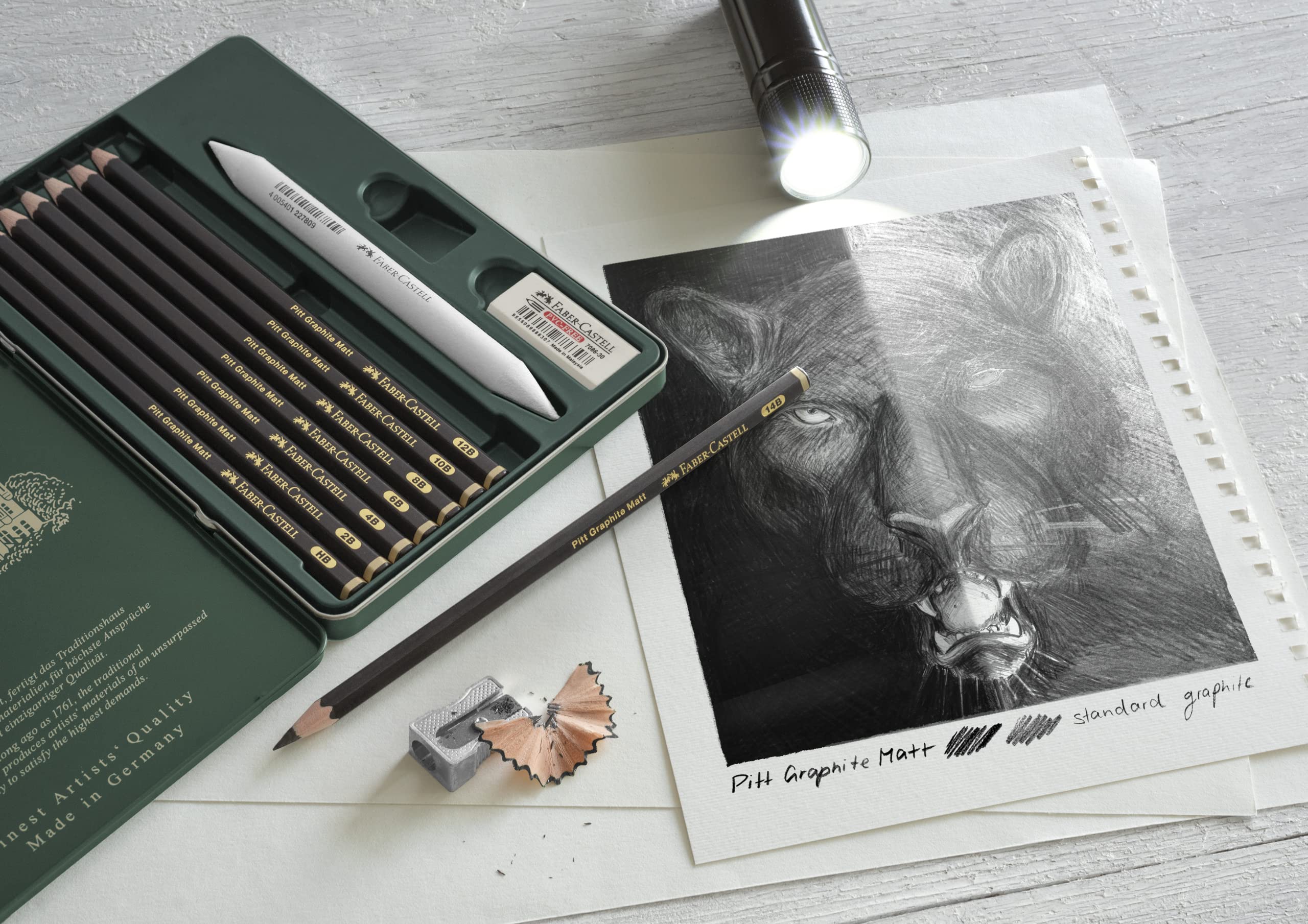Foto 5 pulgar | Set De Lápices Faber-castell Pitt Graphite Matte Con Accesorios - Venta Internacional.