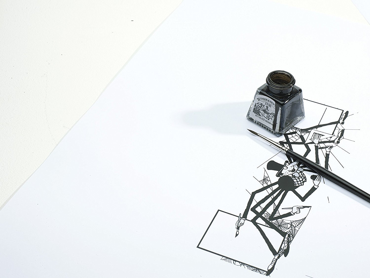 Foto 7 | Tinta De Dibujo Winsor & Newton, Botella De 30 Ml, Color Plateado - Venta Internacional.