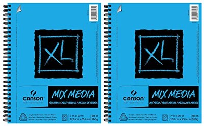 Foto 1 | Bloc De Papel Canson Xl Series Mix Media, 7 X 10 Pulgadas, 160 G/m², 60 Hojas - Venta Internacional.