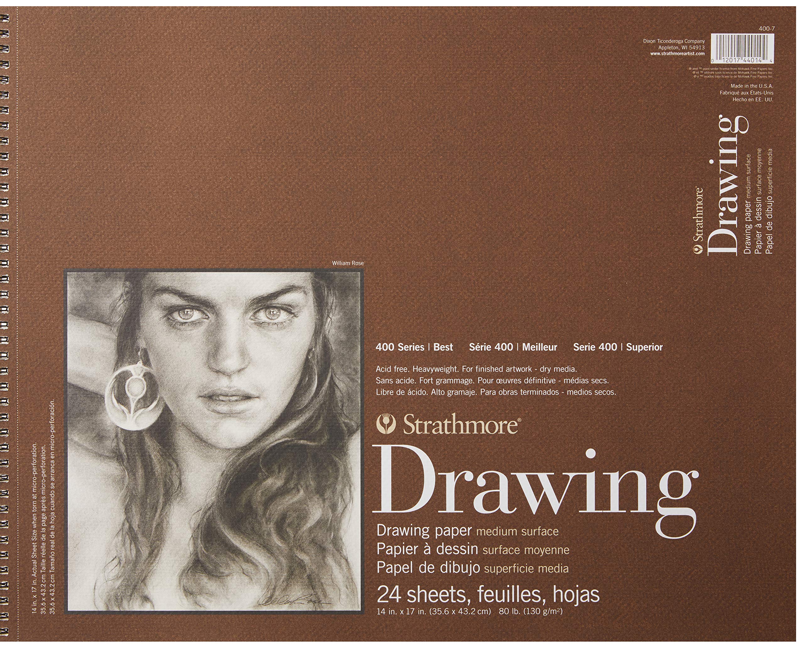 Bloc De Dibujo Strathmore Serie 400, 14 X 17 Cm, 24 Hojas - Venta Internacional. $618