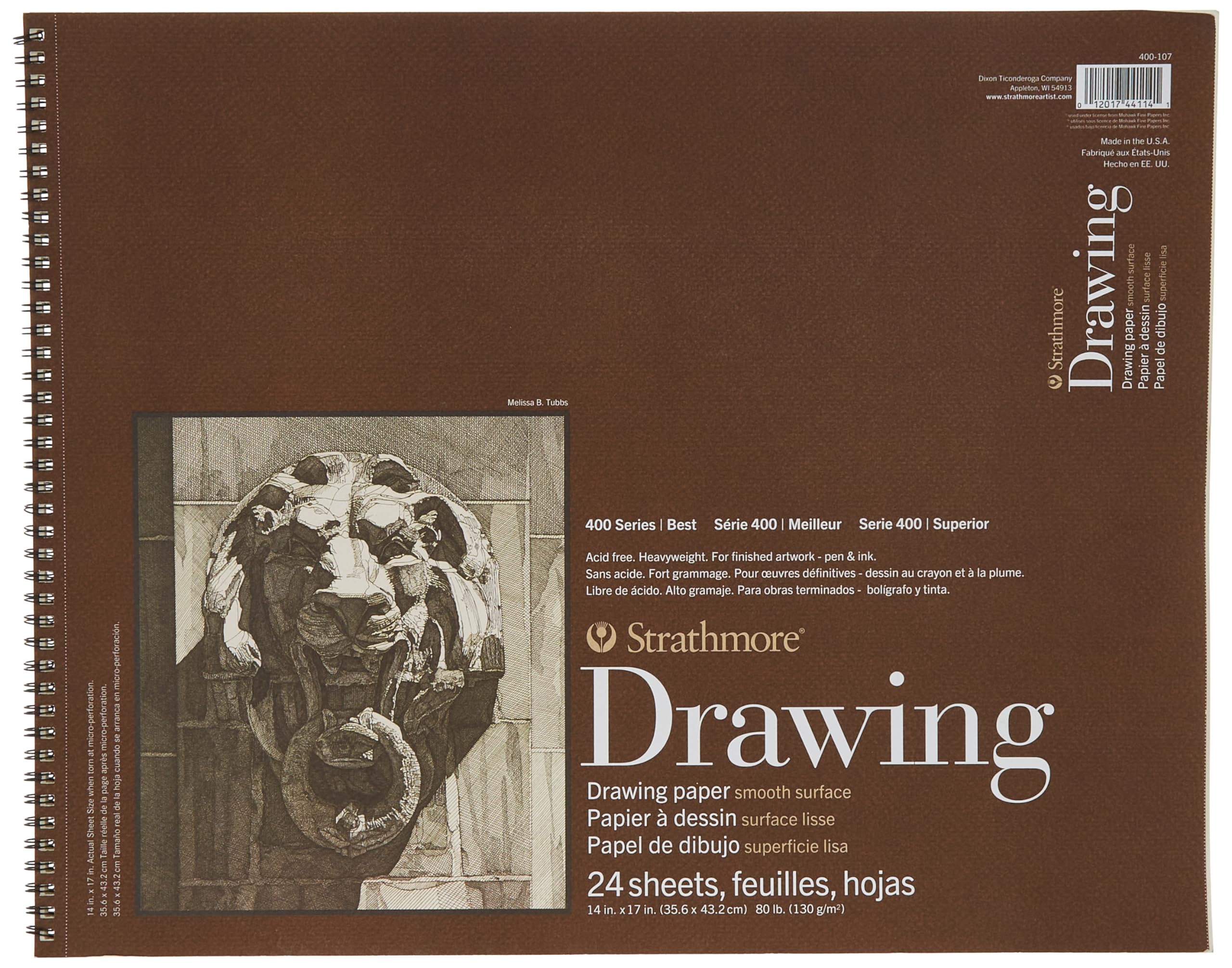 Papel De Dibujo Strathmore Serie 400, 14 X 17 Cm, Superficie Lisa - Venta Internacional.