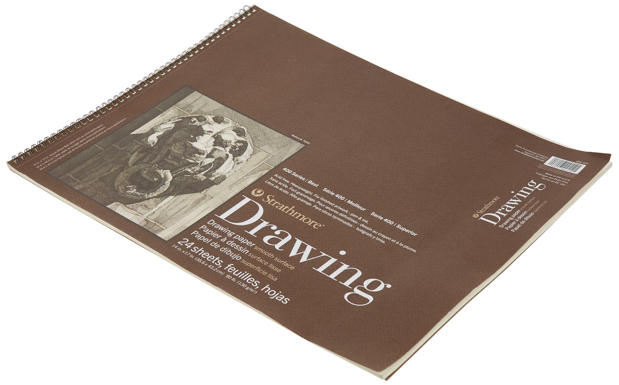 Foto 3 | Papel De Dibujo Strathmore Serie 400, 14 X 17 Cm, Superficie Lisa - Venta Internacional.