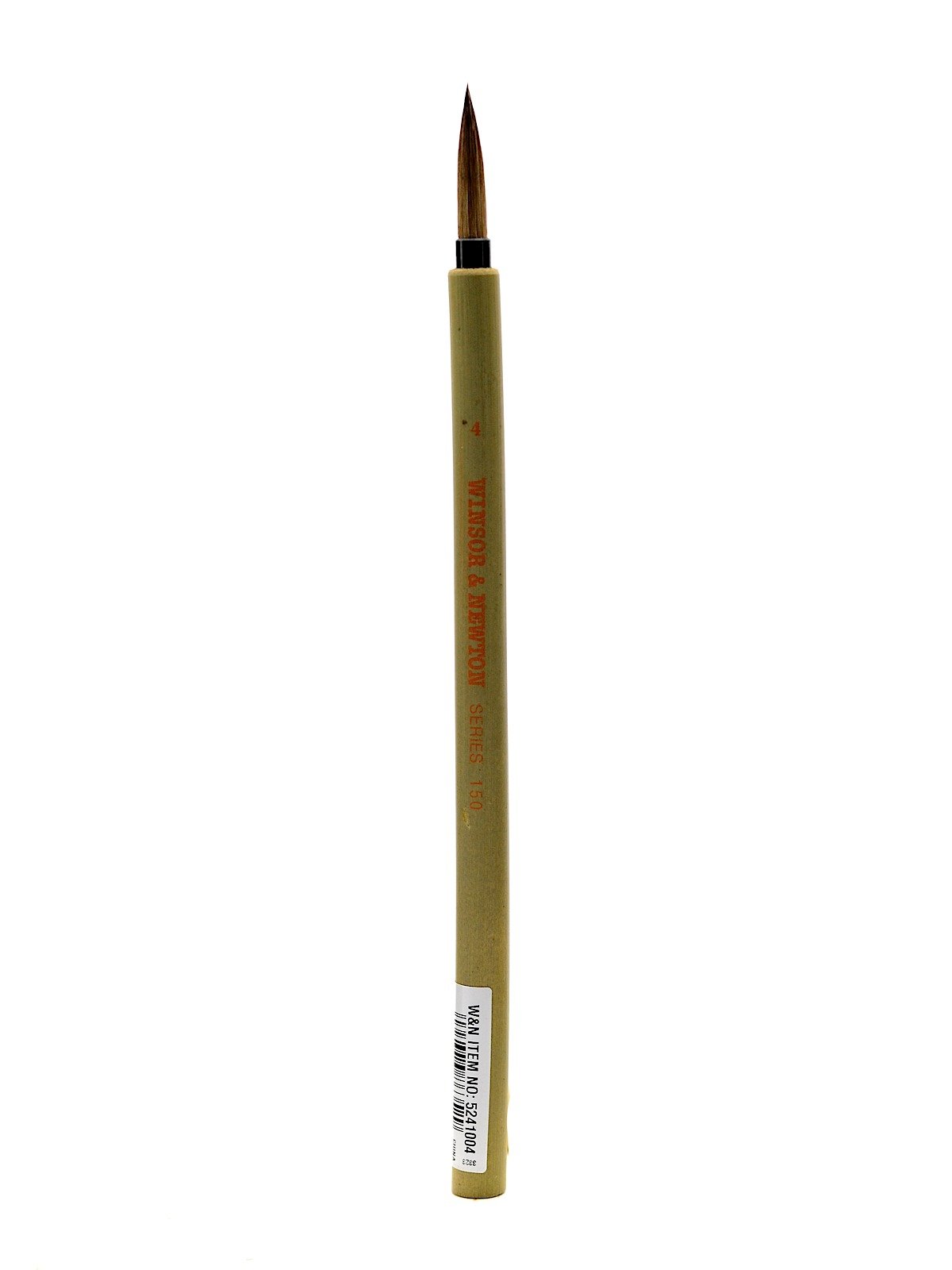 Brocha Winsor & Newton Serie 150 De Bambú, Mango Corto, Redonda, #4 - Venta Internacional.