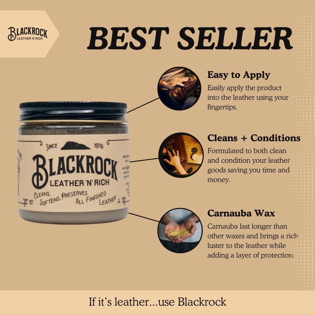 Foto 6 pulgar | Limpiador Y Acondicionador De Cuero Blackrock Leather N Rich 118 Ml - Venta Internacional.
