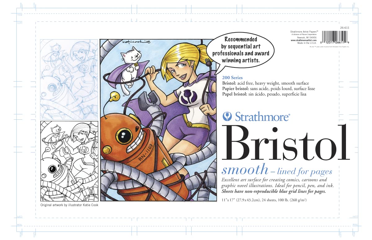 Foto 1 | Bristol Pad Strathmore Str-25-611, 270 G/m², 24 Hojas, 11 X 17 Cm - Venta Internacional.