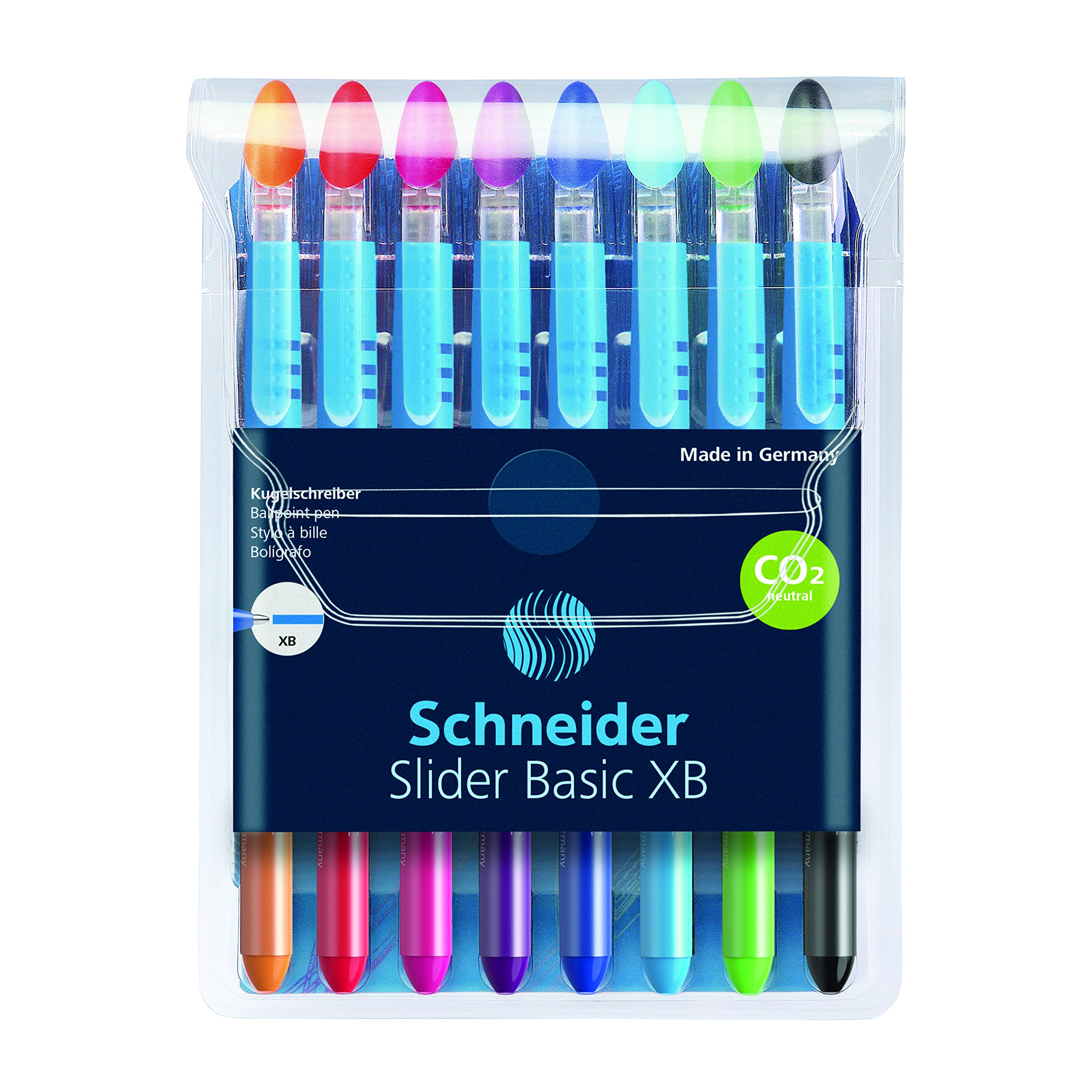 Bolígrafo Schneider Slider Basic Extra Bold 1,4 Mm, Paquete De 8 - Venta Internacional.