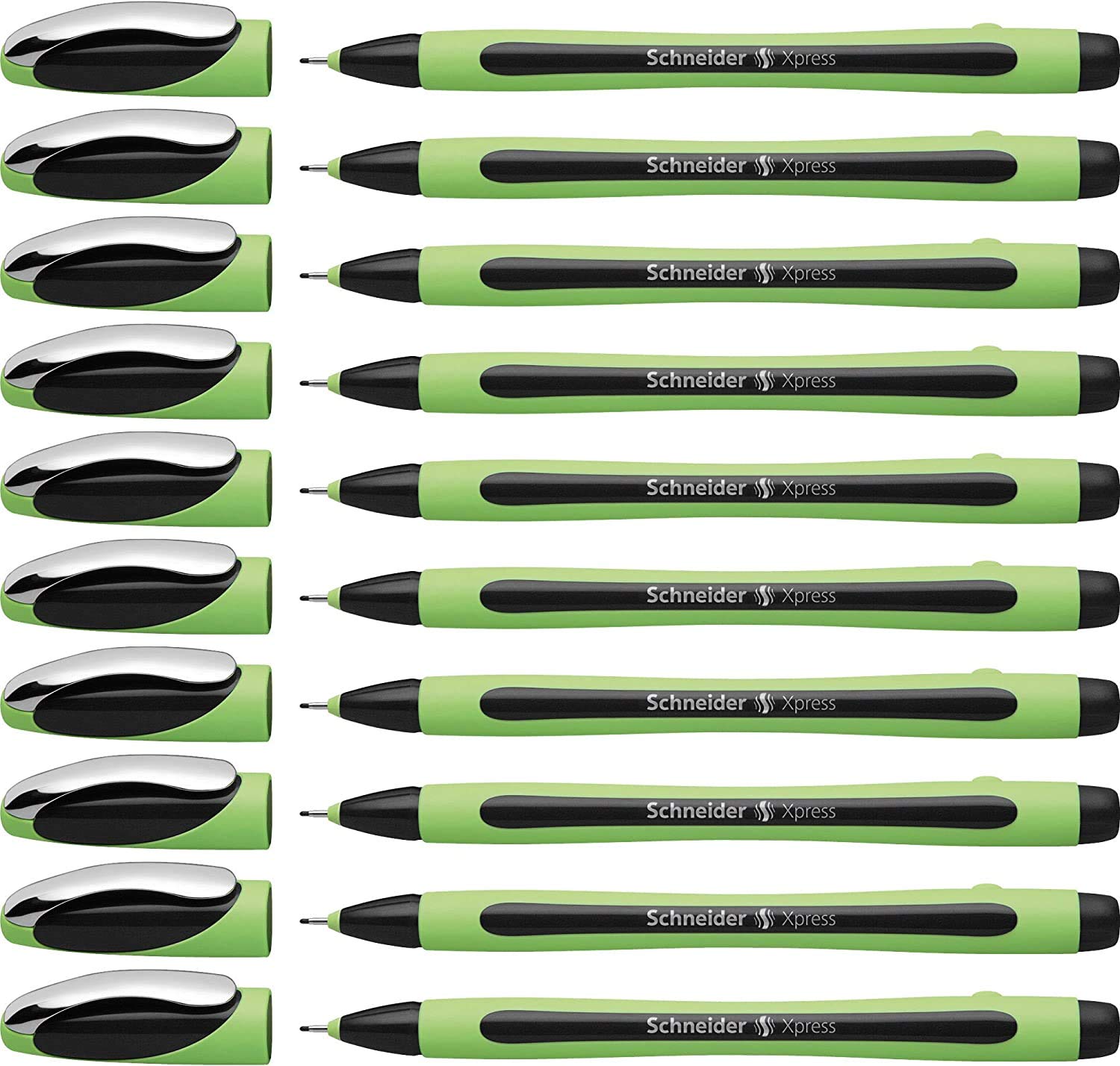 Foto 2 | Bolígrafo Schneider Xpress De 0,8 Mm, 10 Unidades, Color Negro - Venta Internacional.