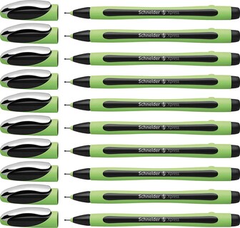 Foto 2 | Bolígrafo Schneider Xpress De 0,8 Mm, 10 Unidades, Color Negro - Venta Internacional.