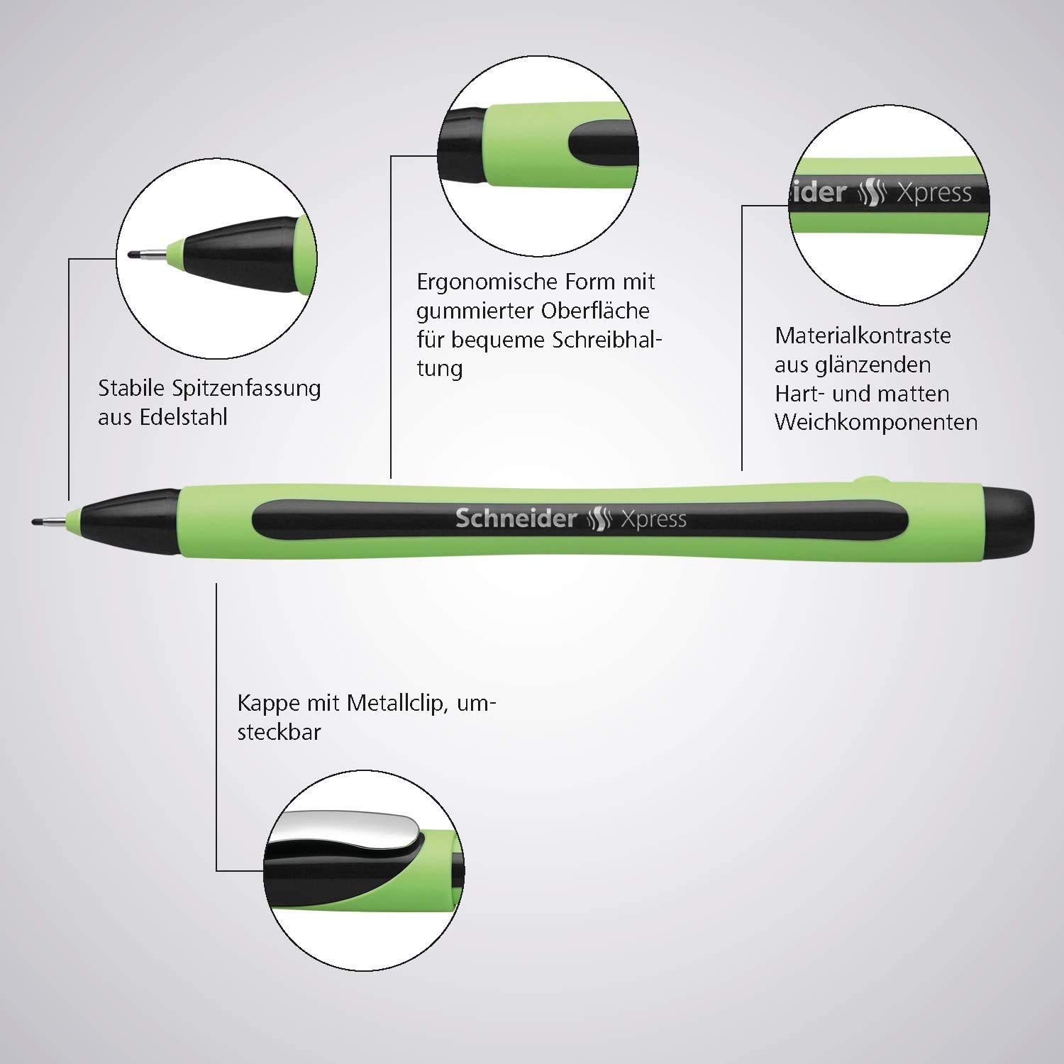 Foto 6 | Bolígrafo Schneider Xpress De 0,8 Mm, 10 Unidades, Color Negro - Venta Internacional.